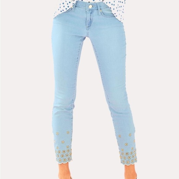 Lilly Pulitzer South Ocean Skinny Crop Jeans Size 0 - Picture 12 of 12